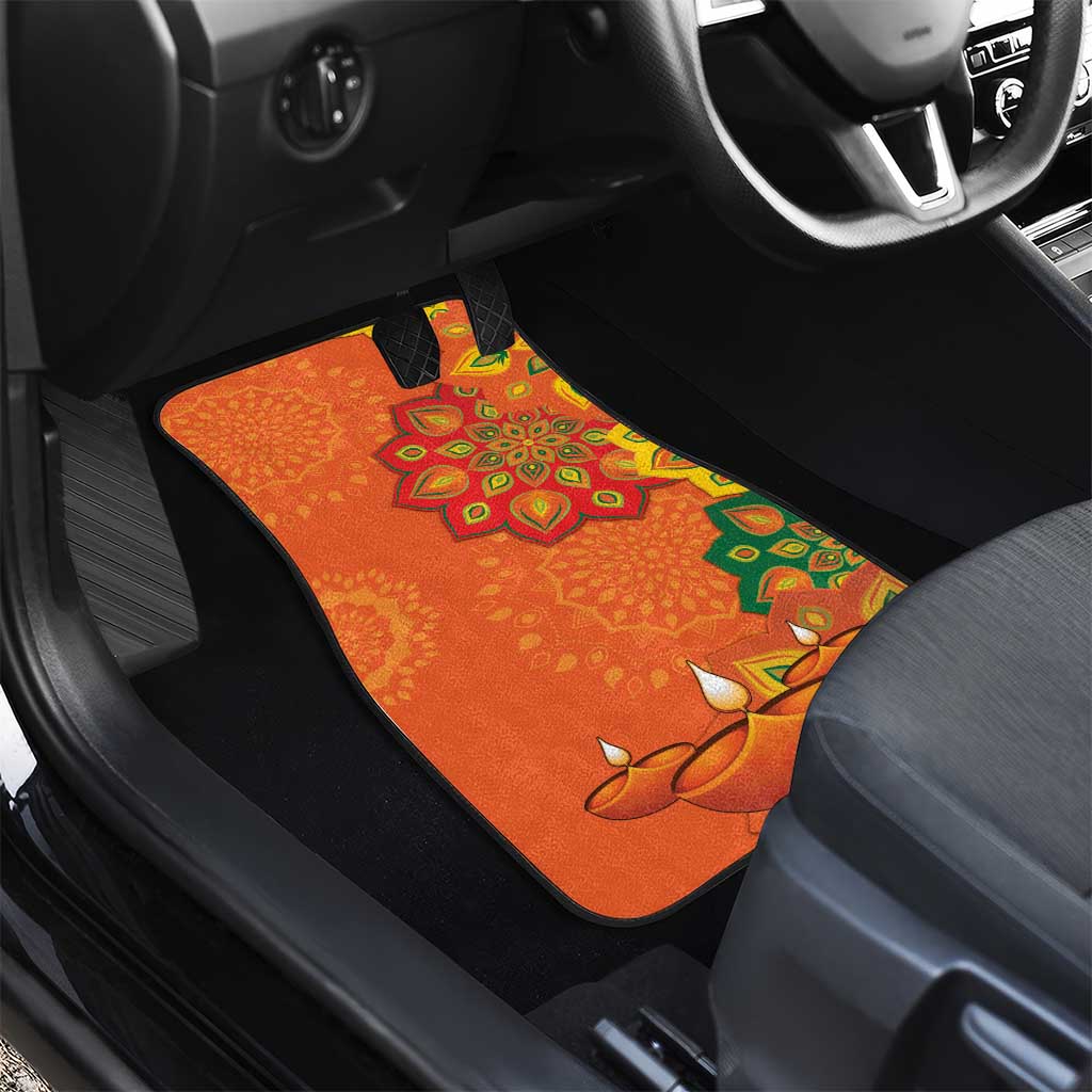 Happy Diwali India Car Mats With Rangoli Patterns - Wonder Print Shop