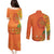 Happy Diwali India Couples Matching Puletasi and Long Sleeve Button Shirt With Rangoli Patterns - Wonder Print Shop