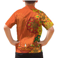 Happy Diwali India Family Matching Mermaid Dress and Hawaiian Shirt With Rangoli Patterns - Wonder Print Shop
