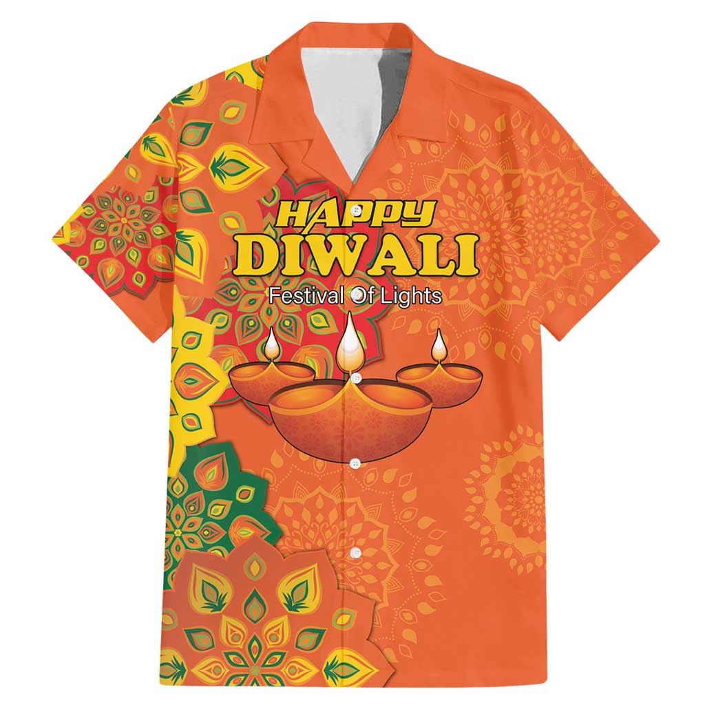 Happy Diwali India Family Matching Mermaid Dress and Hawaiian Shirt With Rangoli Patterns - Wonder Print Shop