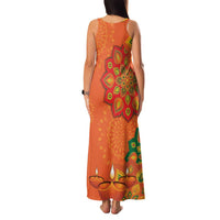 Happy Diwali India Family Matching Tank Maxi Dress and Hawaiian Shirt With Rangoli Patterns - Wonder Print Shop