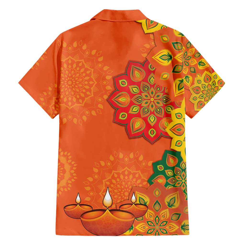Happy Diwali India Hawaiian Shirt With Rangoli Patterns - Wonder Print Shop