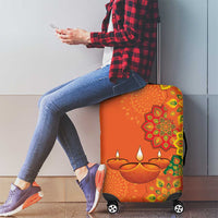 Happy Diwali India Luggage Cover With Rangoli Patterns - Wonder Print Shop