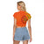 Happy Diwali India Raglan Cropped T Shirt With Rangoli Patterns - Wonder Print Shop