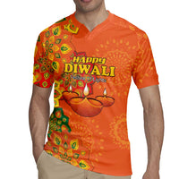 Happy Diwali India Rugby Jersey With Rangoli Patterns - Wonder Print Shop