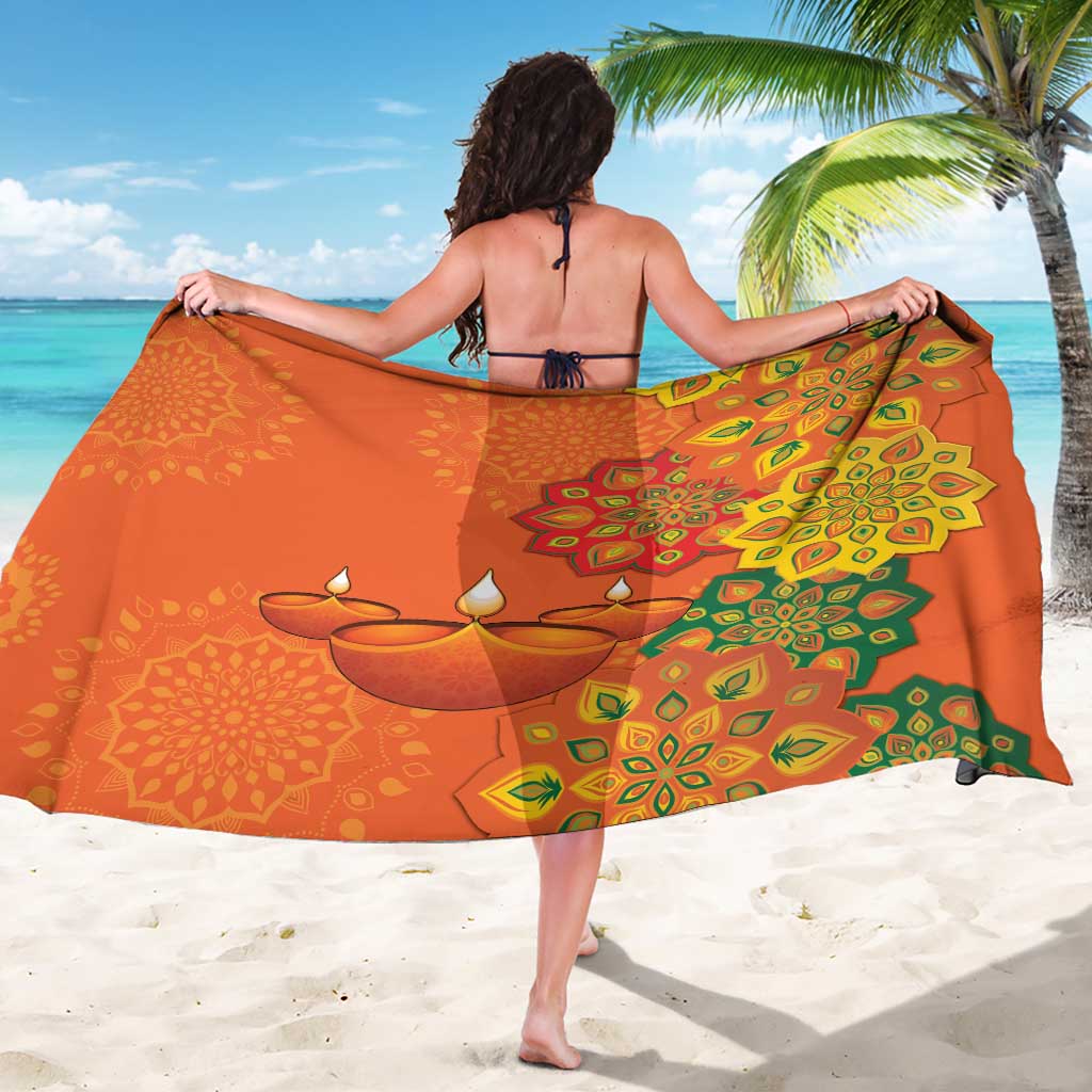 Happy Diwali India Sarong With Rangoli Patterns - Wonder Print Shop