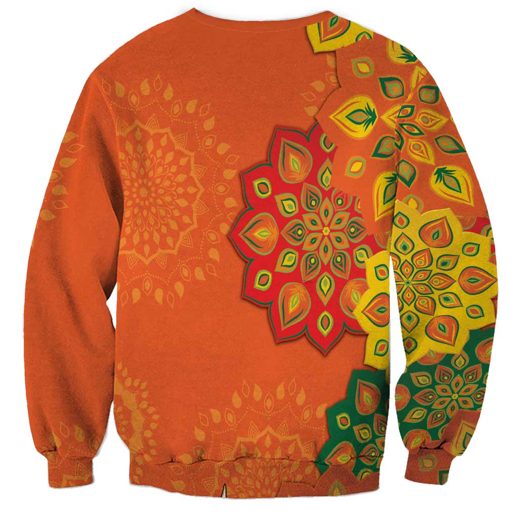 Happy Diwali India Sweatshirt With Rangoli Patterns - Wonder Print Shop