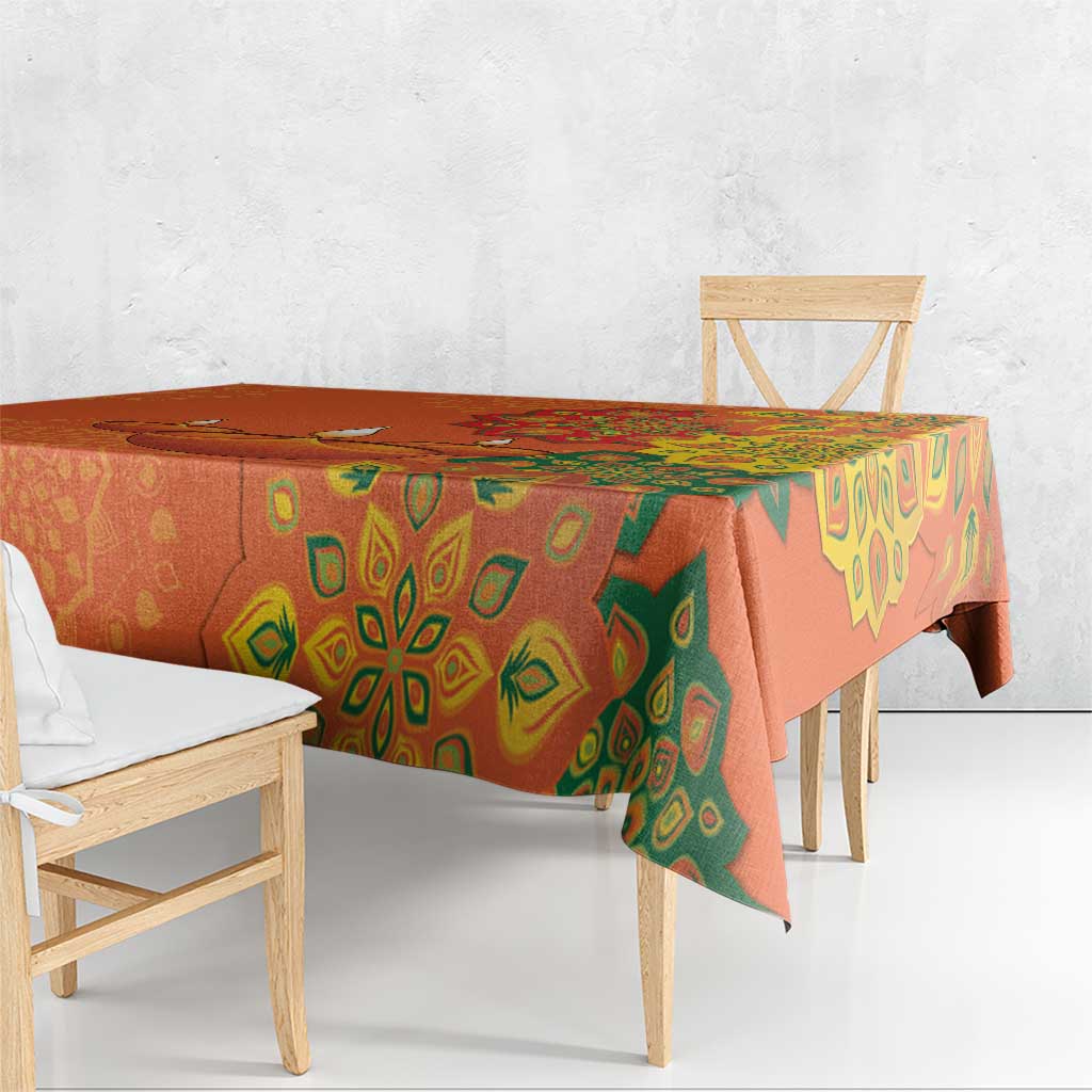 Happy Diwali India Tablecloth With Rangoli Patterns - Wonder Print Shop