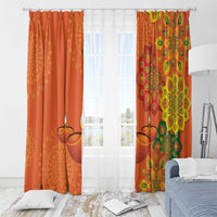 Happy Diwali India Window Curtain With Rangoli Patterns - Wonder Print Shop