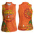 Happy Diwali India Women Sleeveless Polo Shirt With Rangoli Patterns - Wonder Print Shop
