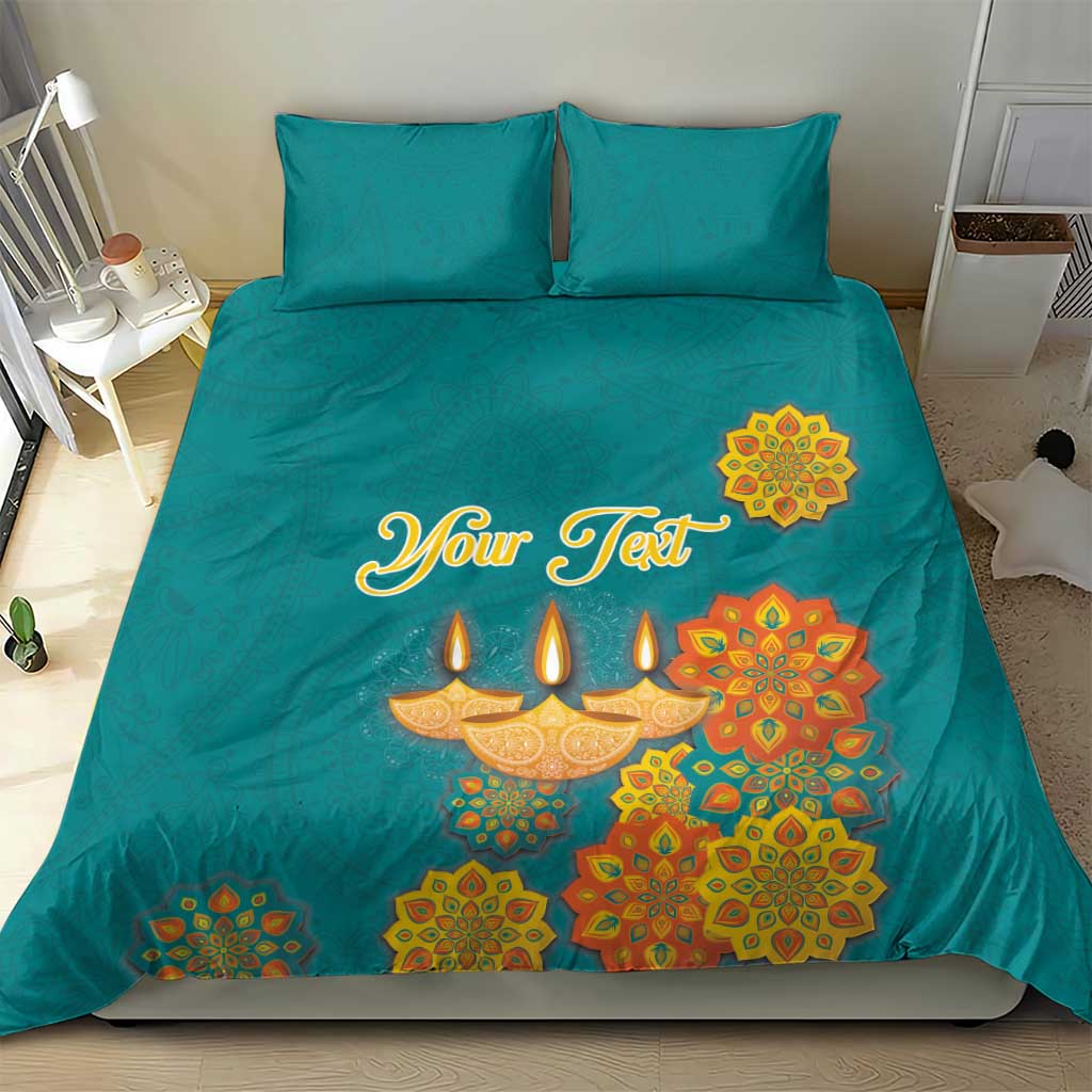 Personalized India Diwali Bedding Set Festival Of Light With Diya - Wonder Print Shop