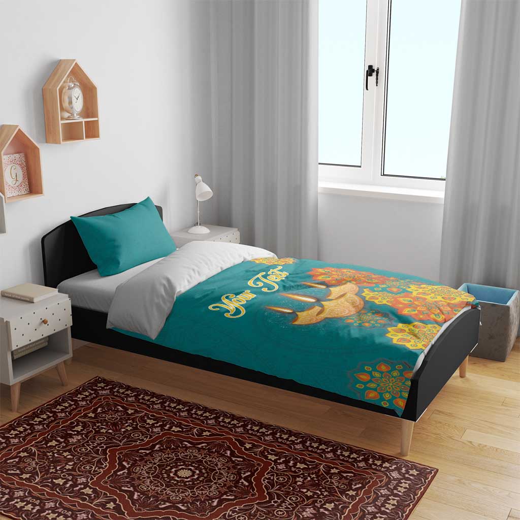 Personalized India Diwali Bedding Set Festival Of Light With Diya - Wonder Print Shop