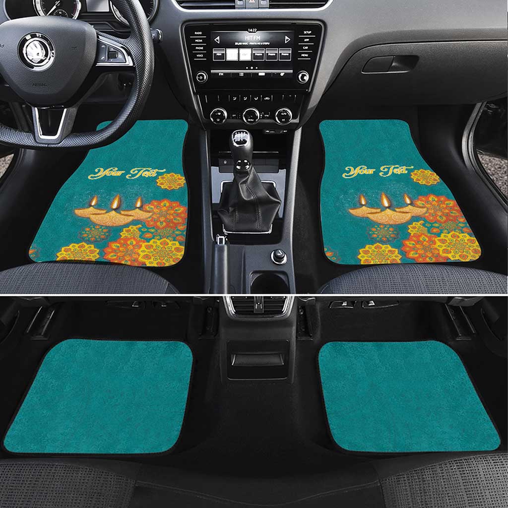 Personalized India Diwali Car Mats Festival Of Light With Diya - Wonder Print Shop
