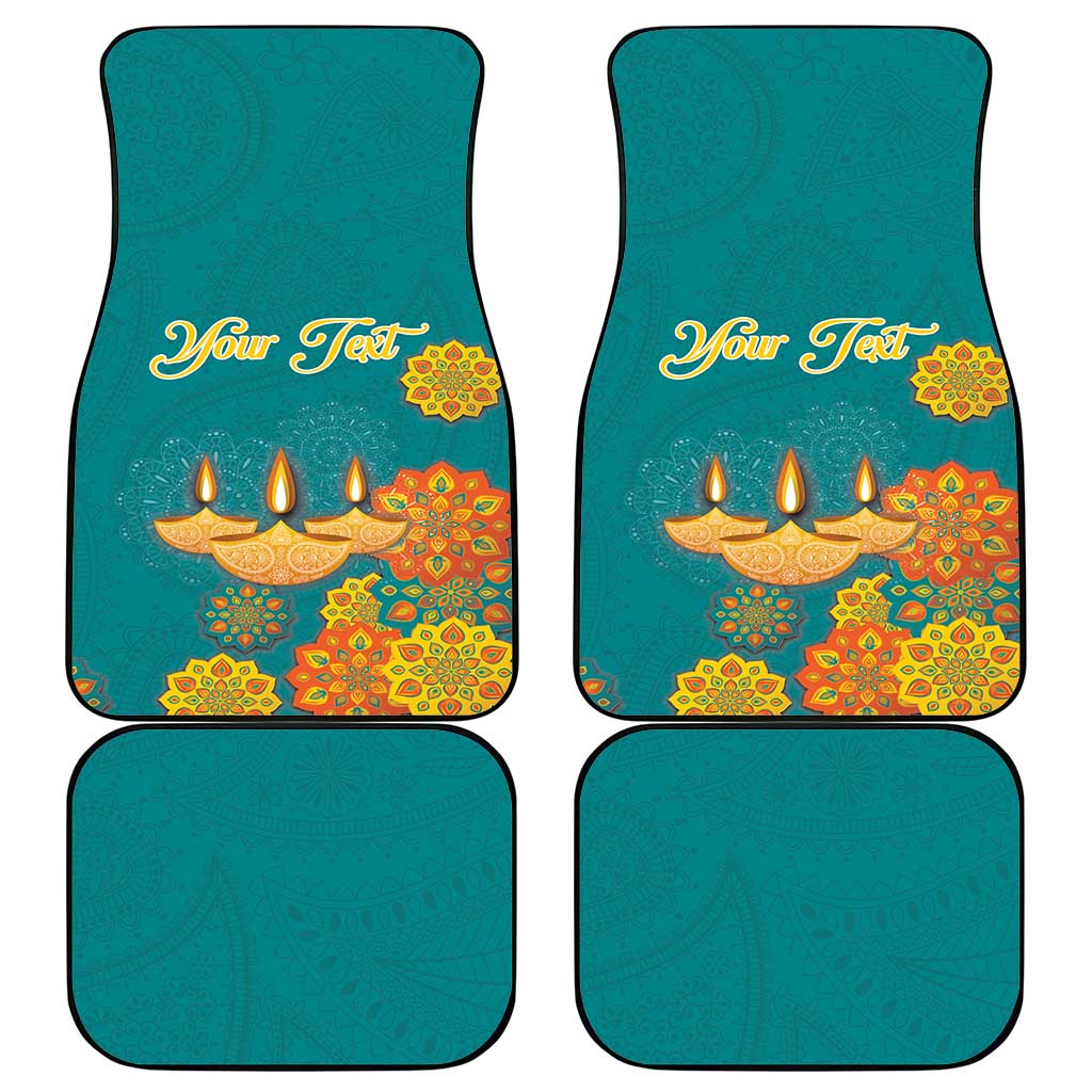 Personalized India Diwali Car Mats Festival Of Light With Diya - Wonder Print Shop