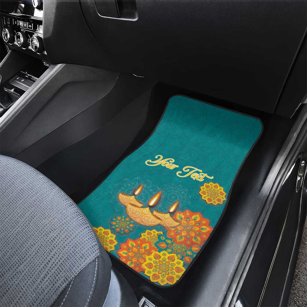 Personalized India Diwali Car Mats Festival Of Light With Diya - Wonder Print Shop