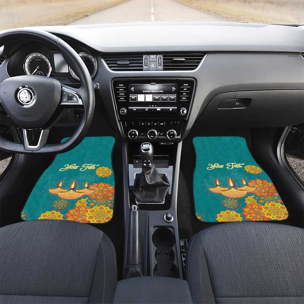 Personalized India Diwali Car Mats Festival Of Light With Diya - Wonder Print Shop