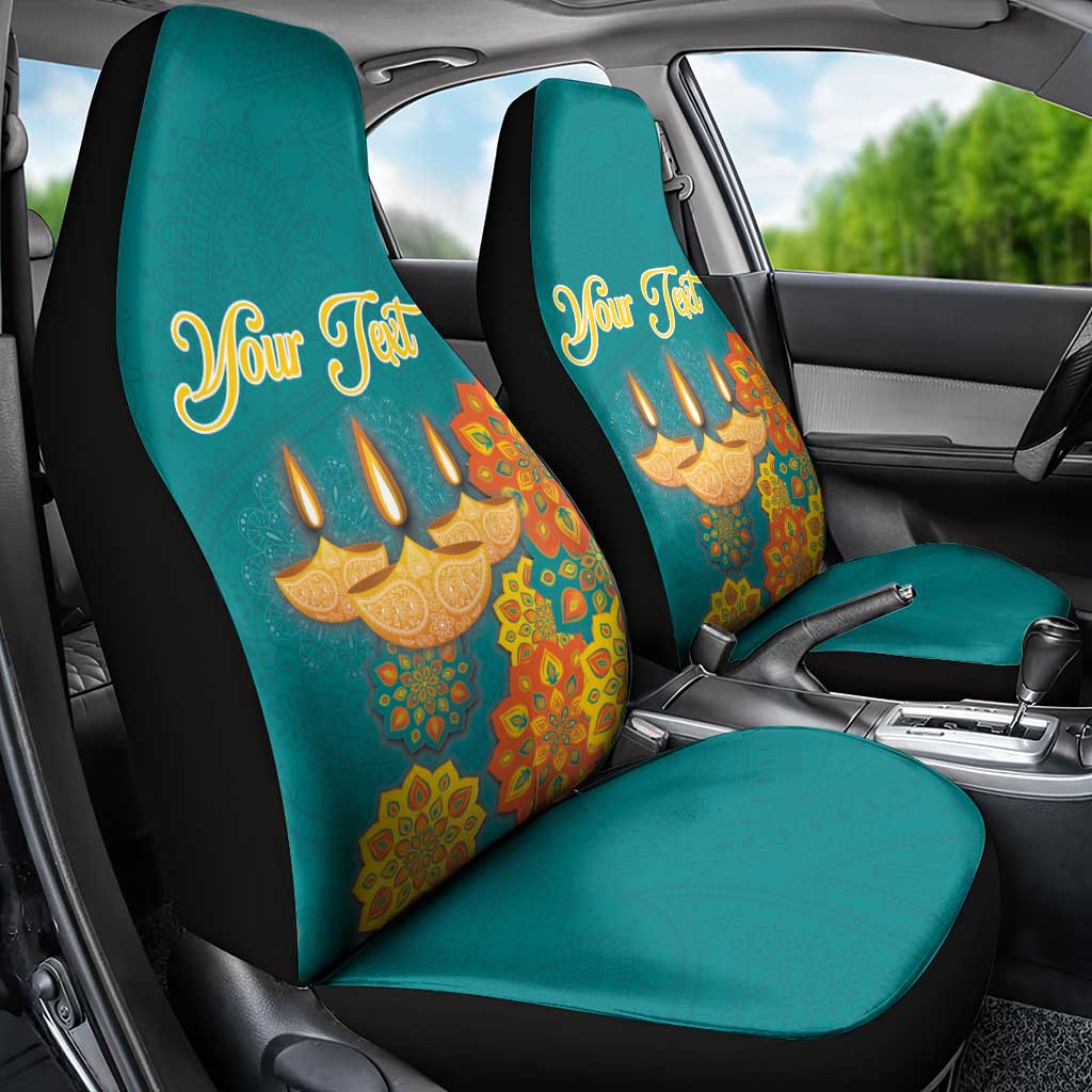 Personalized India Diwali Car Seat Cover Festival Of Light With Diya - Wonder Print Shop