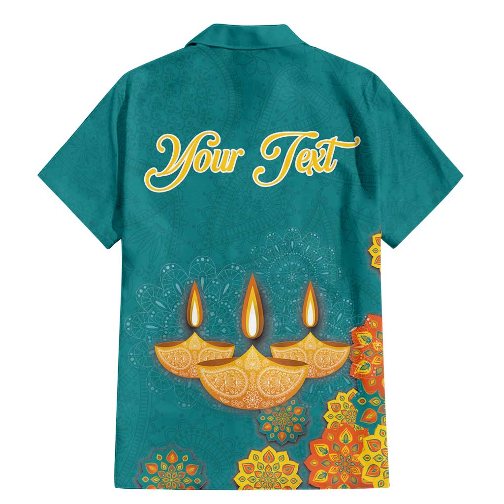 Personalized India Diwali Family Matching Mermaid Dress and Hawaiian Shirt Festival Of Light With Diya - Wonder Print Shop