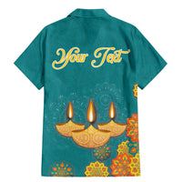Personalized India Diwali Family Matching Mermaid Dress and Hawaiian Shirt Festival Of Light With Diya - Wonder Print Shop