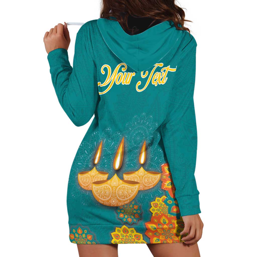 Personalized India Diwali Hoodie Dress Festival Of Light With Diya - Wonder Print Shop