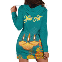 Personalized India Diwali Hoodie Dress Festival Of Light With Diya - Wonder Print Shop