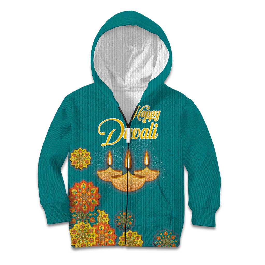Personalized India Diwali Kid Hoodie Festival Of Light With Diya - Wonder Print Shop