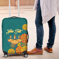Personalized India Diwali Luggage Cover Festival Of Light With Diya - Wonder Print Shop