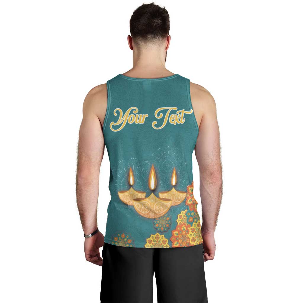 Personalized India Diwali Men Tank Top Festival Of Light With Diya - Wonder Print Shop