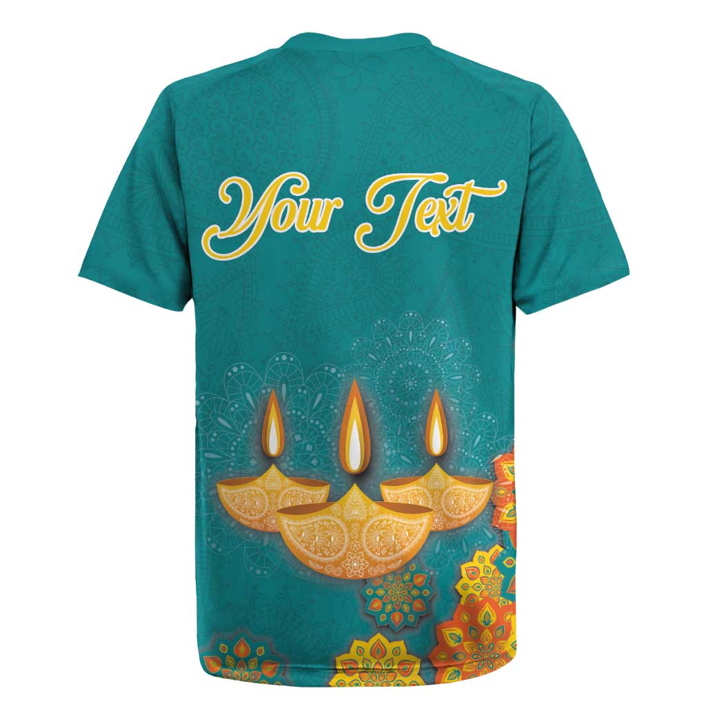 Personalized India Diwali Rugby Jersey Festival Of Light With Diya - Wonder Print Shop