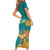 Personalized India Diwali Short Sleeve Bodycon Dress Festival Of Light With Diya - Wonder Print Shop