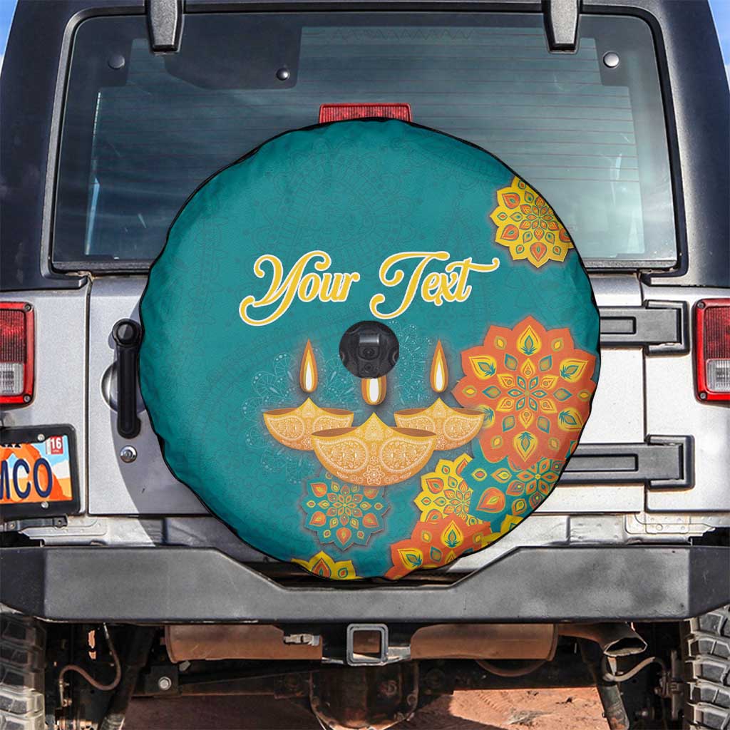 Personalized India Diwali Spare Tire Cover Festival Of Light With Diya - Wonder Print Shop