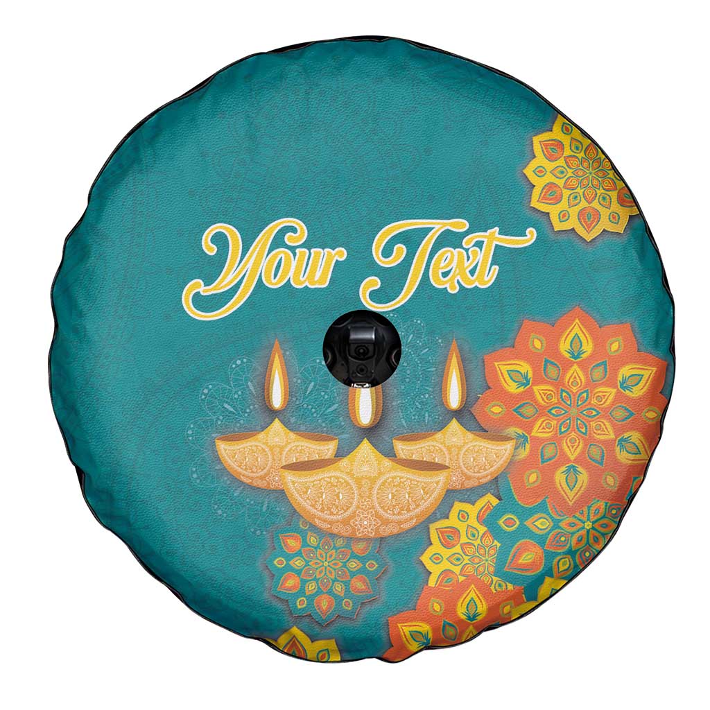 Personalized India Diwali Spare Tire Cover Festival Of Light With Diya - Wonder Print Shop