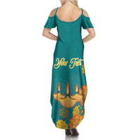 Personalized India Diwali Summer Maxi Dress Festival Of Light With Diya - Wonder Print Shop
