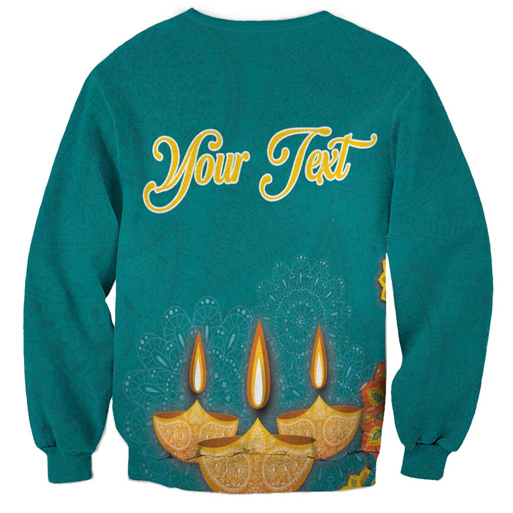 Personalized India Diwali Sweatshirt Festival Of Light With Diya - Wonder Print Shop