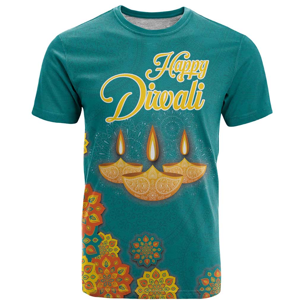 Personalized India Diwali T Shirt Festival Of Light With Diya - Wonder Print Shop