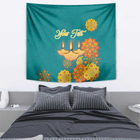 Personalized India Diwali Tapestry Festival Of Light With Diya - Wonder Print Shop