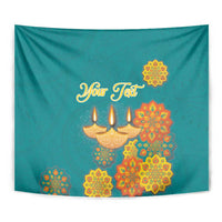 Personalized India Diwali Tapestry Festival Of Light With Diya - Wonder Print Shop