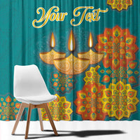 Personalized India Diwali Window Curtain Festival Of Light With Diya - Wonder Print Shop