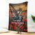US Veterans Day American Army Blanket With Poppy Flowers