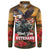 US Veterans Day American Army Button Sweatshirt With Poppy Flowers - Wonder Print Shop