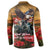 US Veterans Day American Army Button Sweatshirt With Poppy Flowers - Wonder Print Shop