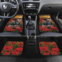 US Veterans Day American Army Car Mats With Poppy Flowers - Wonder Print Shop