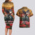US Veterans Day American Army Couples Matching Long Sleeve Bodycon Dress and Hawaiian Shirt With Poppy Flowers - Wonder Print Shop