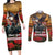 US Veterans Day American Army Couples Matching Long Sleeve Bodycon Dress and Long Sleeve Button Shirt With Poppy Flowers - Wonder Print Shop