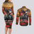 US Veterans Day American Army Couples Matching Long Sleeve Bodycon Dress and Long Sleeve Button Shirt With Poppy Flowers - Wonder Print Shop