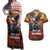US Veterans Day American Army Couples Matching Off Shoulder Maxi Dress and Hawaiian Shirt With Poppy Flowers - Wonder Print Shop