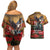 US Veterans Day American Army Couples Matching Off Shoulder Short Dress and Hawaiian Shirt With Poppy Flowers - Wonder Print Shop