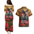 US Veterans Day American Army Couples Matching Puletasi and Hawaiian Shirt With Poppy Flowers - Wonder Print Shop
