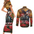 US Veterans Day American Army Couples Matching Short Sleeve Bodycon Dress and Long Sleeve Button Shirt With Poppy Flowers - Wonder Print Shop