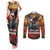 US Veterans Day American Army Couples Matching Tank Maxi Dress and Long Sleeve Button Shirt With Poppy Flowers - Wonder Print Shop